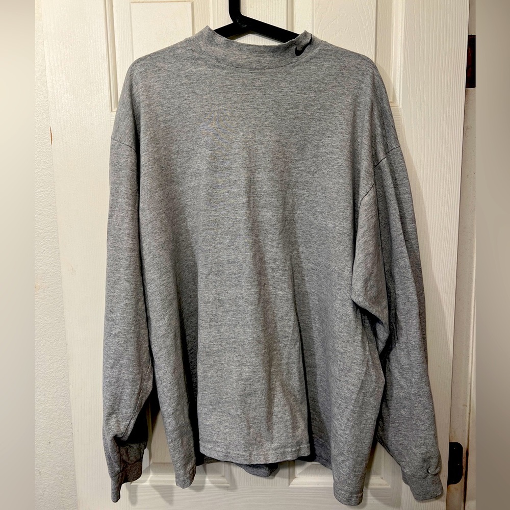VTG Nike Mock Neck Gray Long Sleeve